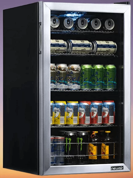 Quietest Mini Fridge of 2025 (Beer, Bedroom, and Breast Milk) 6 NewAir 126 Can Freestanding Mini Fridge for Beverages